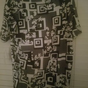 Lularoe Disney Irma XS Black & White Mickey
